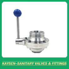 3A Sanitary Threaded Butterfly Type Ball Valve